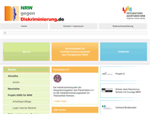 Tablet Screenshot of nrwgegendiskriminierung.de